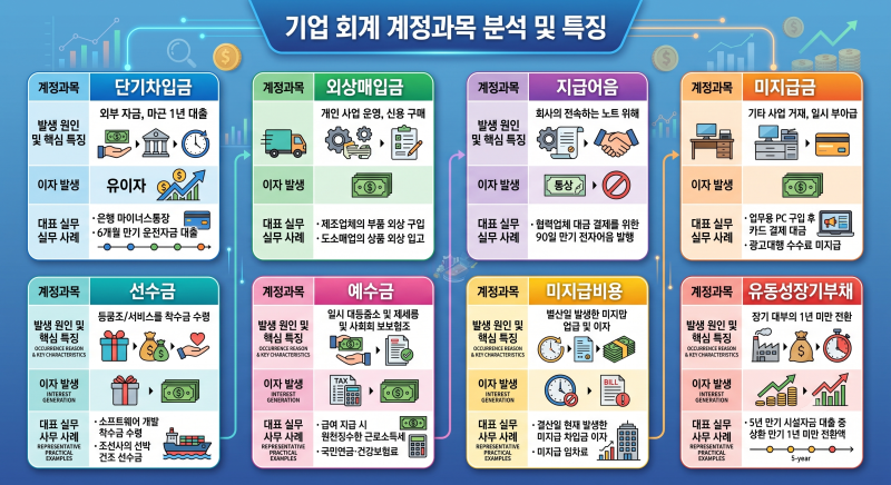 재무상태표 부채 계정과목 완벽 가이드 : 유동부채와 비유동부채 쉽게 파악하기