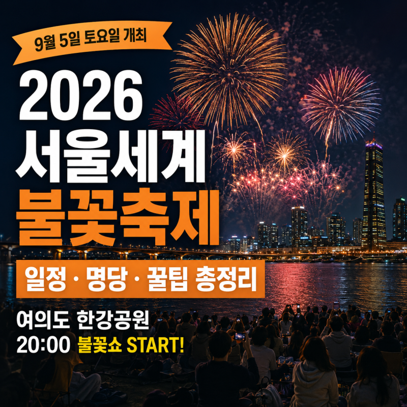 서울세계불꽃축제 일정과 여의도 한강공원 명당 위치 및 자리잡기 꿀팁 총정리