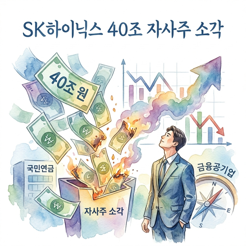 SK하이닉스 40조 자사주 소각, 발행주식 3.3% 증발