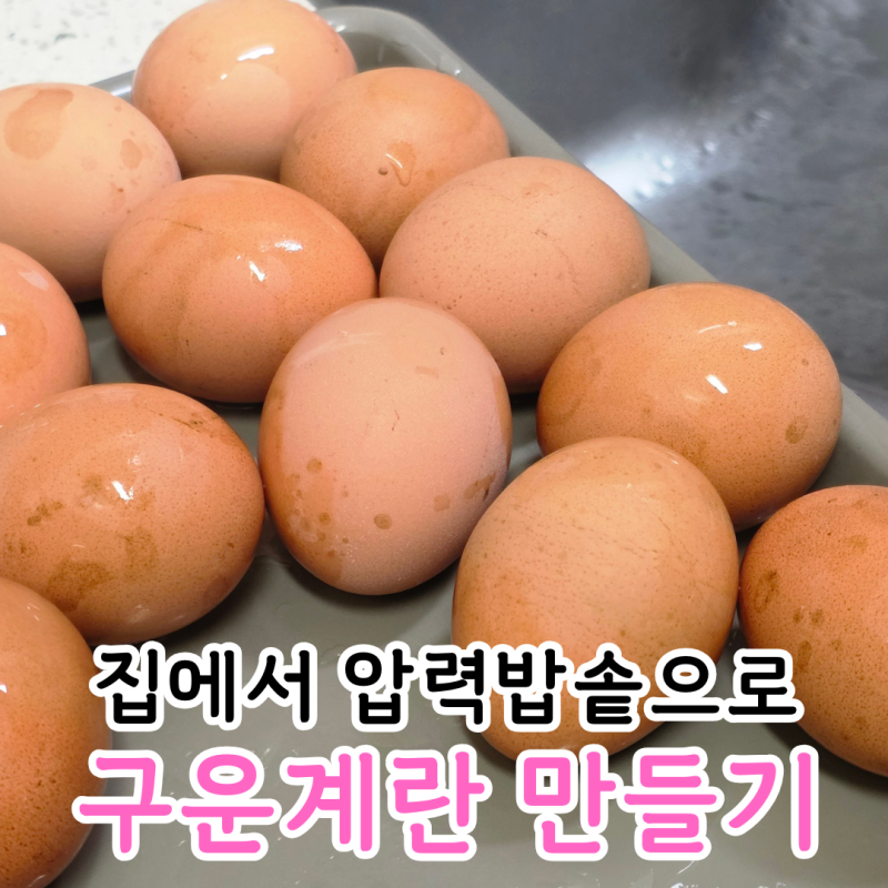 압력밥솥 구운계란 만들기 꿀팁! 유통기한은 언제까지?