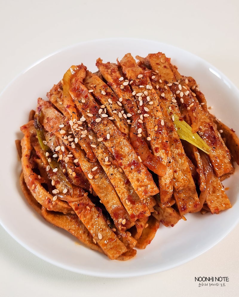 어묵볶음 레시피 매콤 오뎅볶음 가정식반찬 간단 요리
