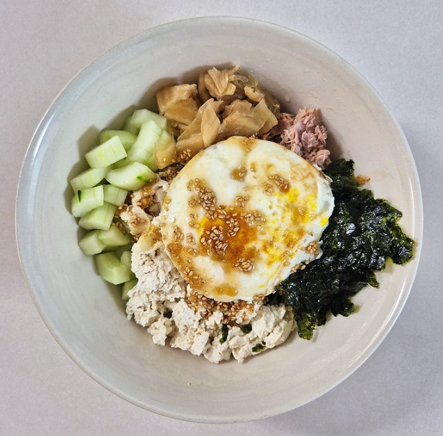 오두비 레시피 오이 두부 참치 비빔밥 소스 다이어트 오이 두부 요리