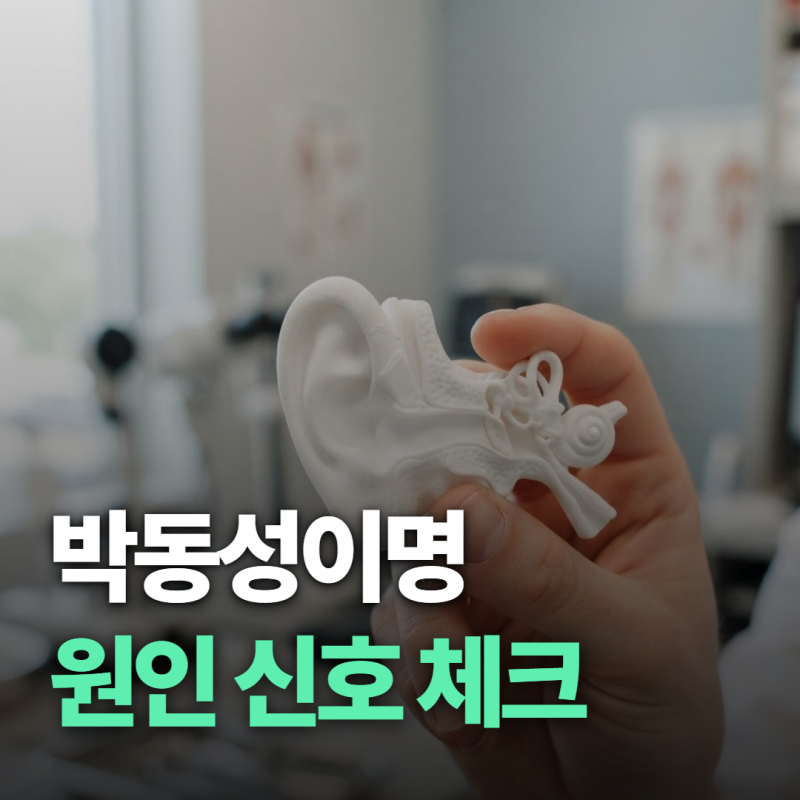 "귀에서 심장 뛰는 소리가 들린다면" 박동성 이명 원인 5가지