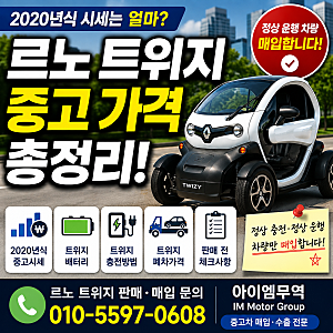 르노 트위지 중고 가격 얼마? 2020년식 시세·배터리·충전까지 총정리