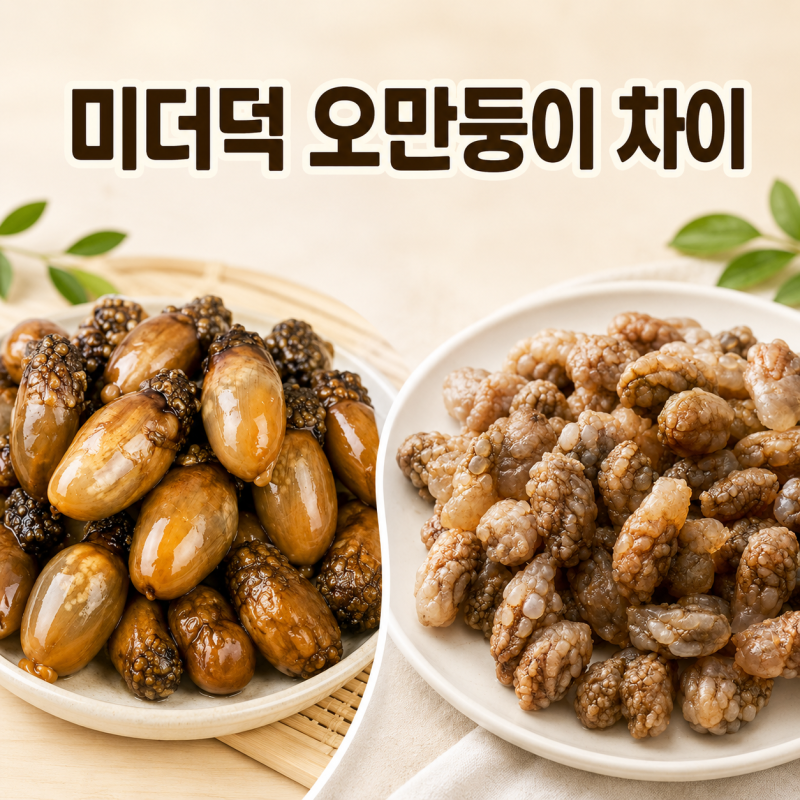 미더덕 오만둥이 차이 생김새와 제철 맛 구별법 총정리