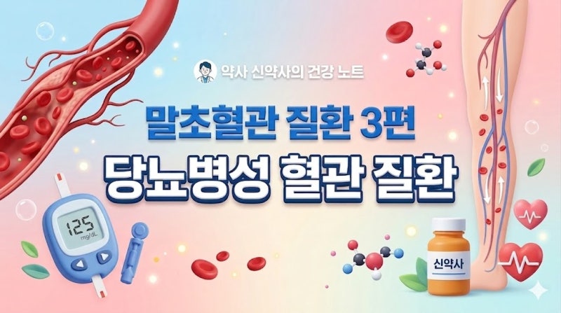 [말초혈관 질환 세번째]당뇨병성 혈관 질환의 종류,원인,합병증 정리
