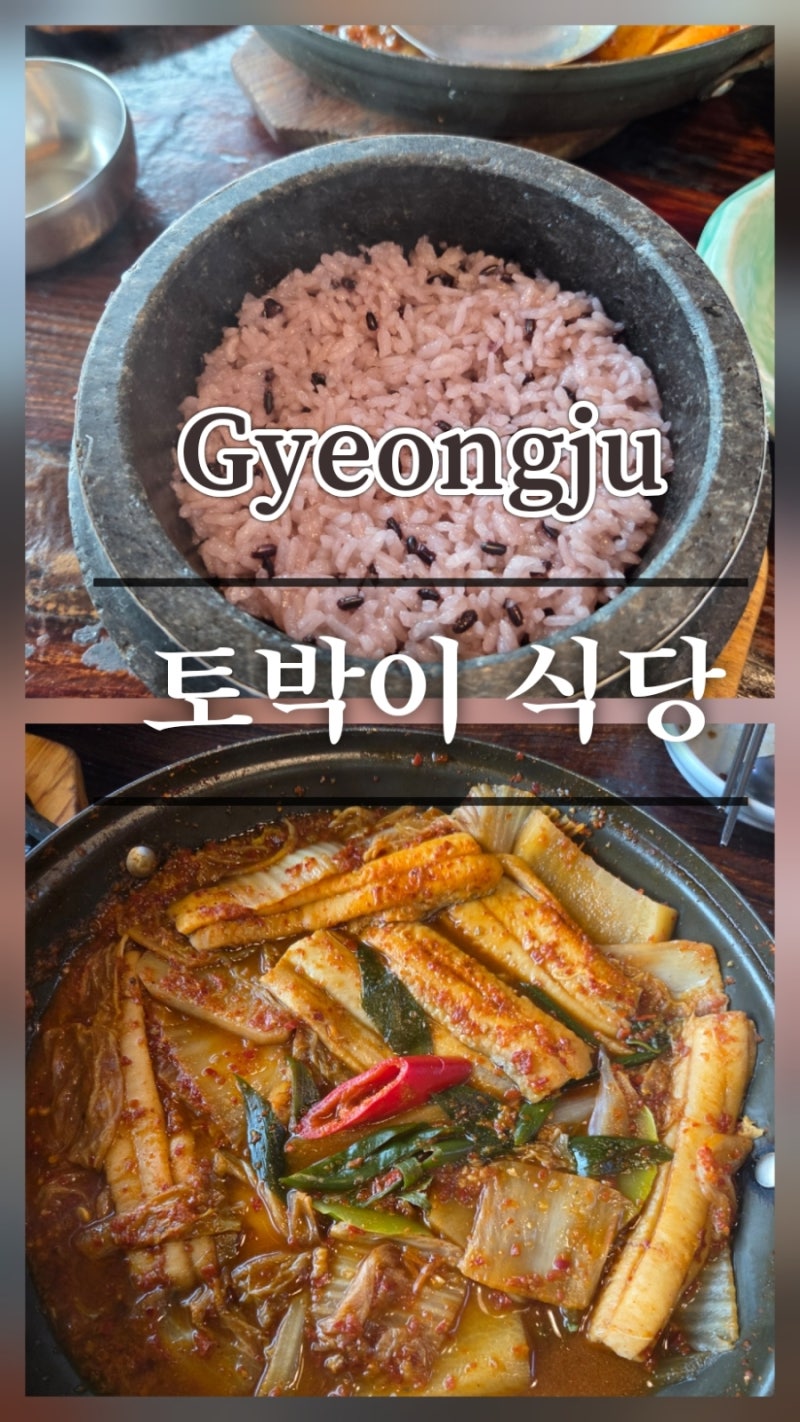 경주 아침식사 추천[토박이식당] 보문단지 맛집 한식
