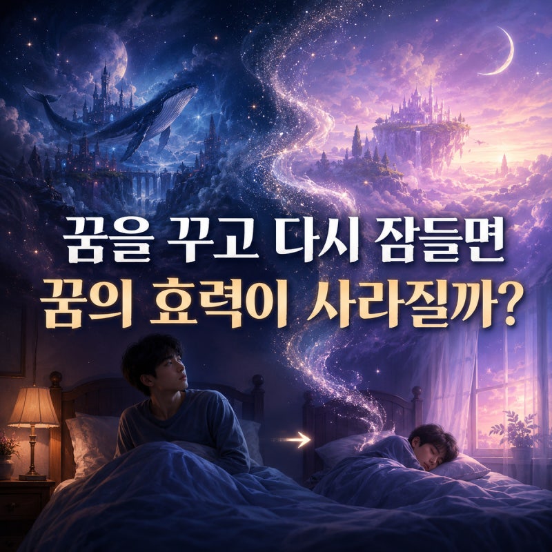 꿈을 꾸고 다시 잠들면 꿈의 효력이 사라질까?