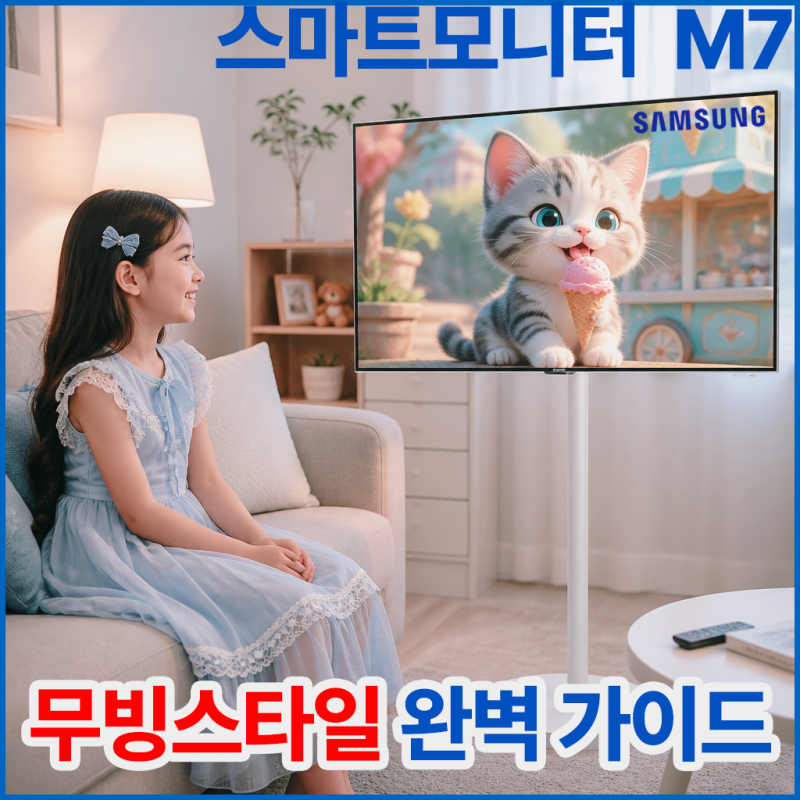 삼성 무빙스타일 4K UHD 43인치 스마트 모니터 TV 완벽가이드! M70F LS43FM701 추천