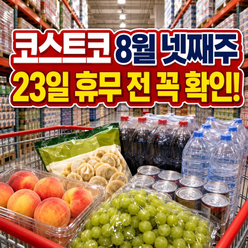 코스트코 8월 넷째주 할인상품 총정리, 23일 휴무 전 챙길 추천템