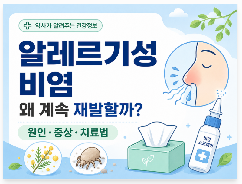 알레르기성 비염, 왜 계속 재발할까? 약사가 알려주는 원인과 치료법