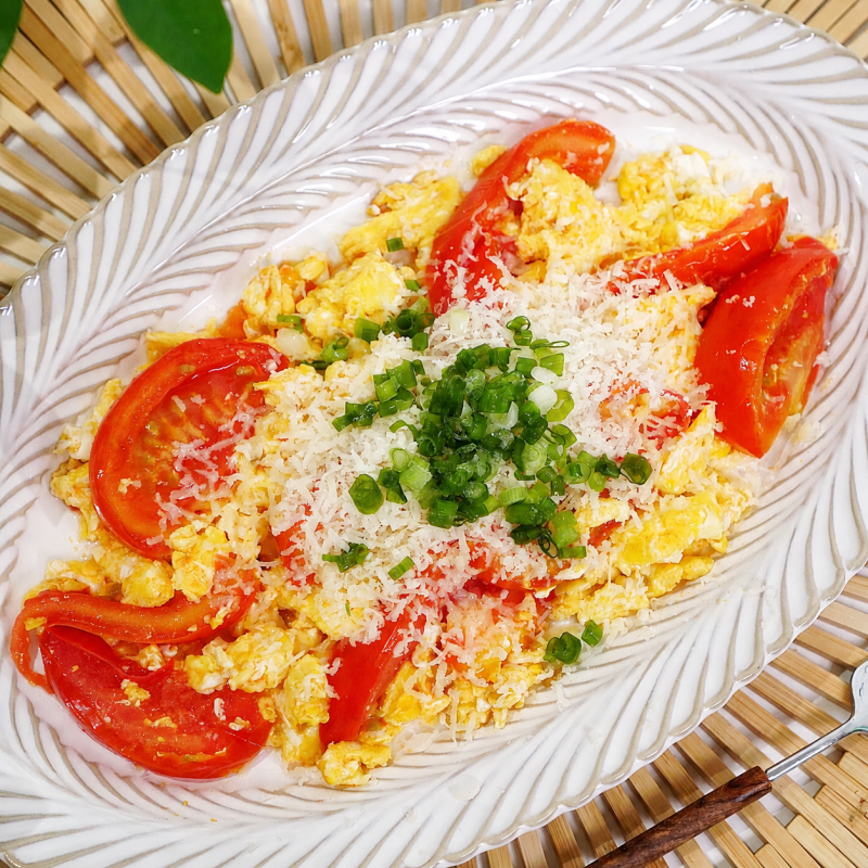 5kg 뺄 때 아침마다 먹은 포만감 가득 토달볶, 10분 토마토 계란볶음 레시피