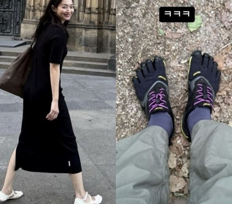 손나은 발가락 신발, “이상해” vs “편해보여”… 3년째 이어지는 셀럽들의 집착