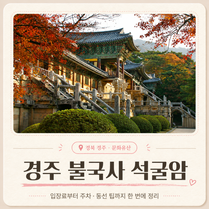 경주 가볼만한곳 불국사 석굴암ㅣ아이와 함께 경주가을여행 무료입장 주차 동선 꿀팁 국가....