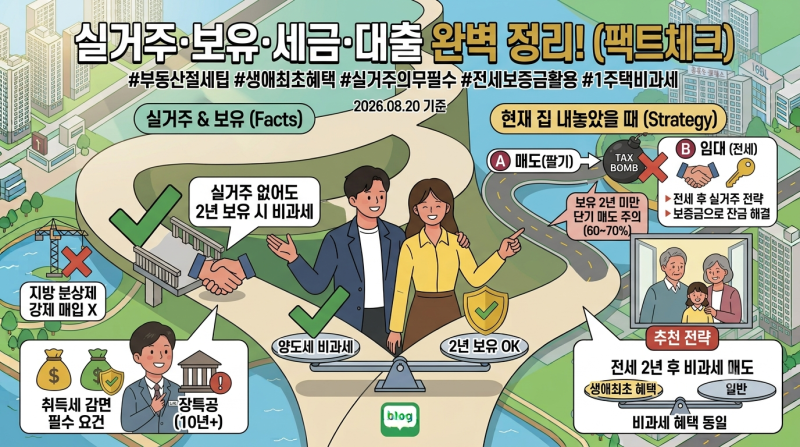 생애 최초 주택 구입 혜택, 실거주 안 하면 전부 소용없다? (대출·세금 완벽 정리)