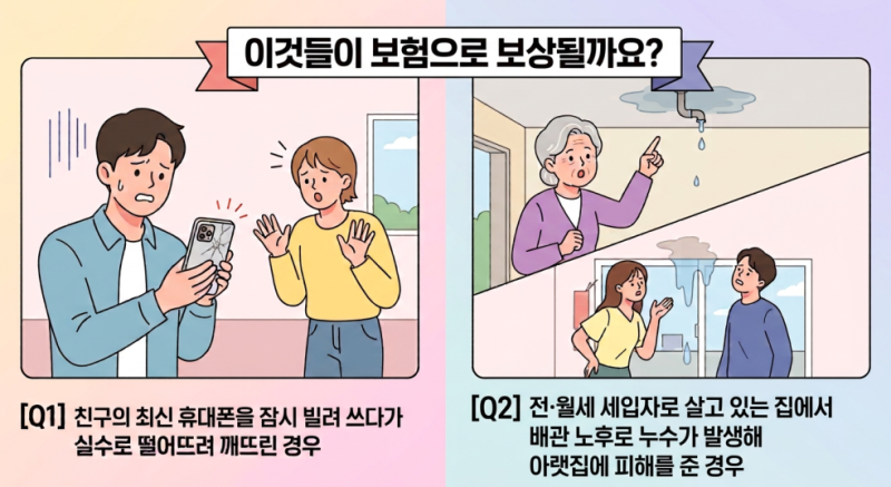 [일상생활배상책임] 일배책 이것도 보상될까? + 임대주택 누수 TIP