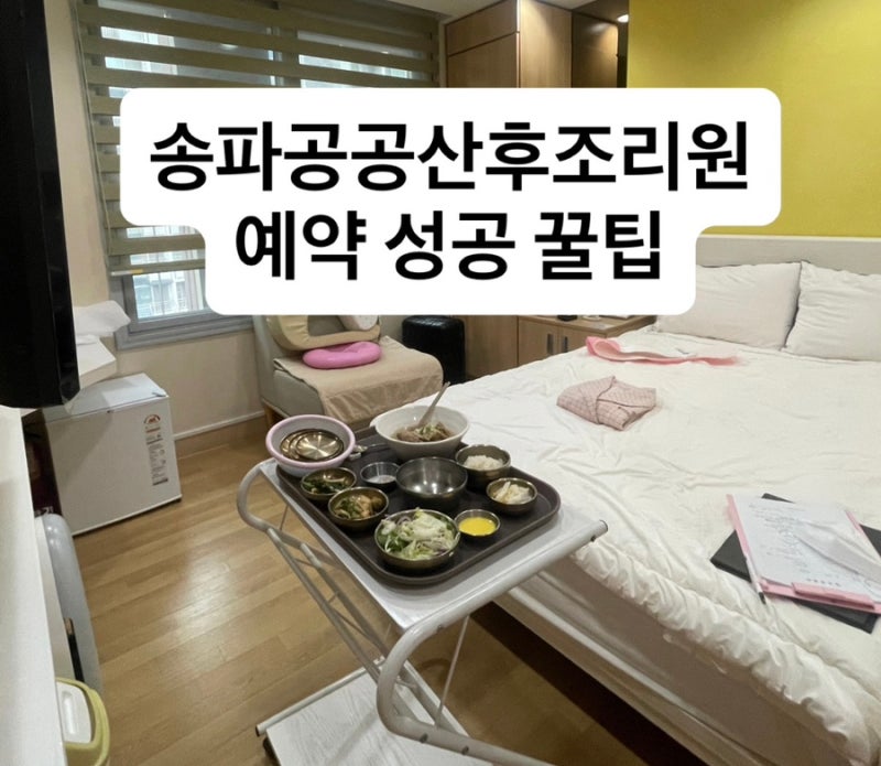 송파 산후건강증진센터 공공산후조리원 유경험자의 예약 성공 꿀팁