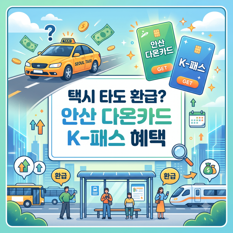 택시 타도 환급된다고? 9월 안산 다온카드 K패스 결합 방어 실무