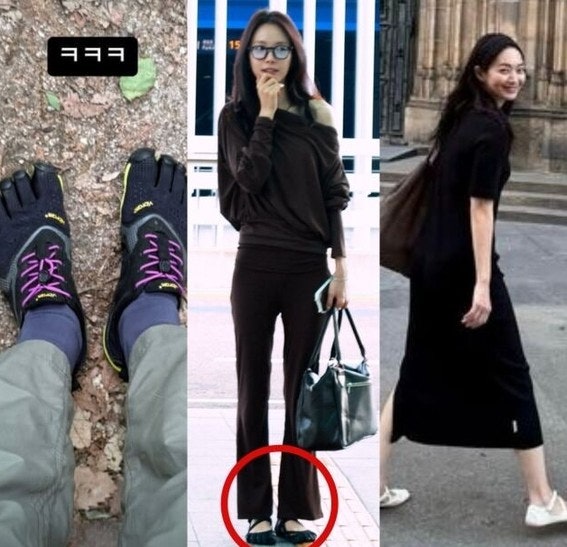 손나은 발가락 신발에 이효리·신민아·제니까지…셀럽 4명이 증명한 이 신발의 정체