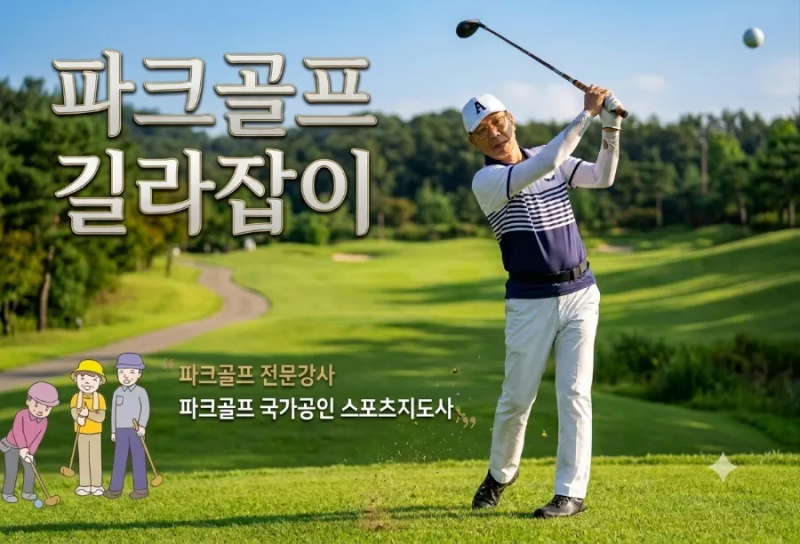 프로골프 박현경선수 그립잡는 법을 고치다...파크골프에서의 그립법