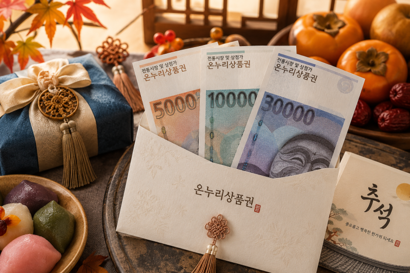 명절 선물·차례상 비용 10% 이상 아끼는 온누리상품권 활용법