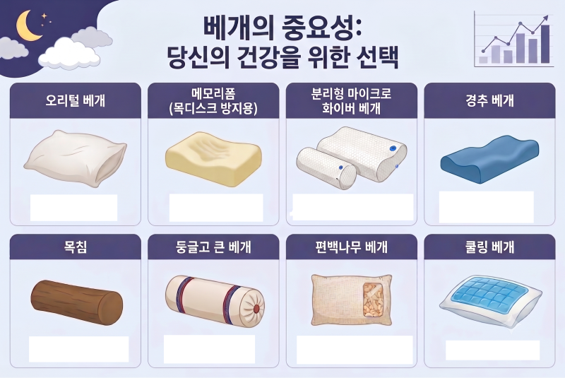 목이 편안한 베개는 따로 있다?경추 베개 선택과 큰 타월 활용법