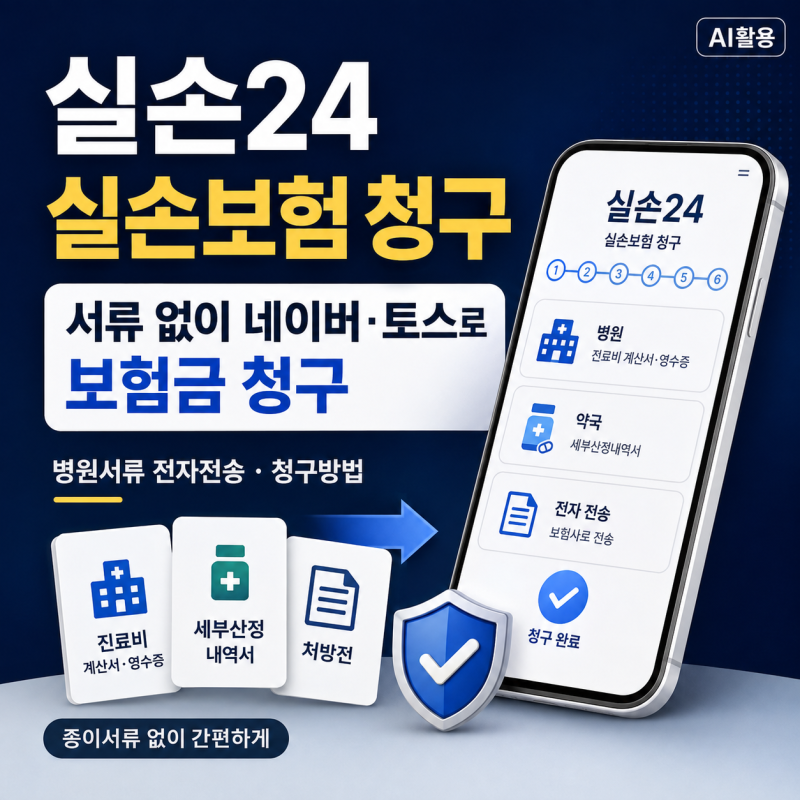 실손24 실손보험 청구┃서류 없이 네이버·토스로 보험금 청구하는 방법