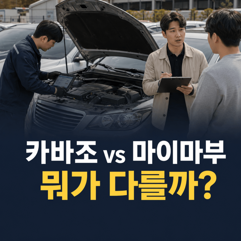 카바조 vs 마이마부 비교: 중고차 동행 검수 비용과 서비스 차이점 총정리