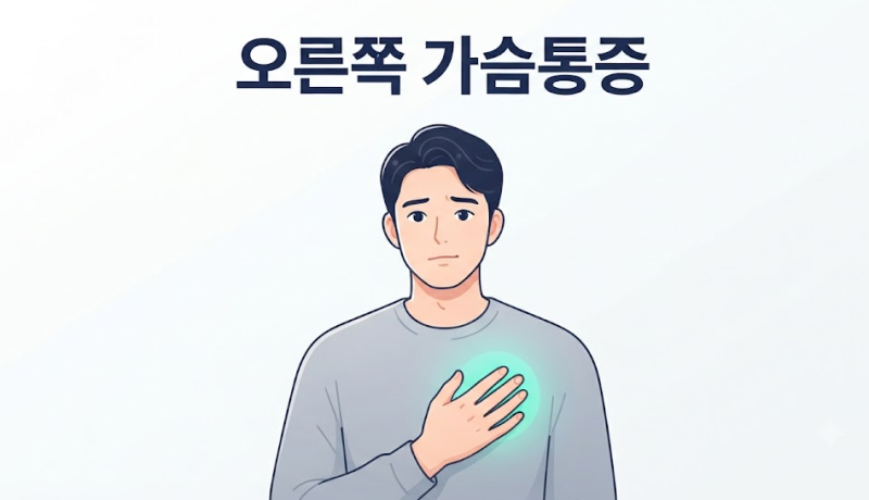 오른쪽 가슴통증 원인 7가지