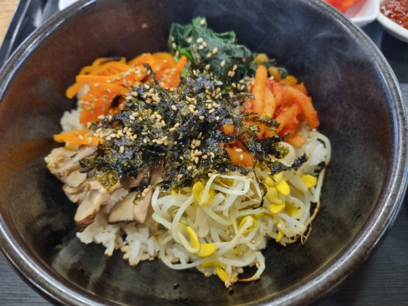 [천안터미널맛집]신세계백화점푸드코트'한옥마을전주솥밥'_200도씨돌솥비빔밥+콩나물국밥 ....