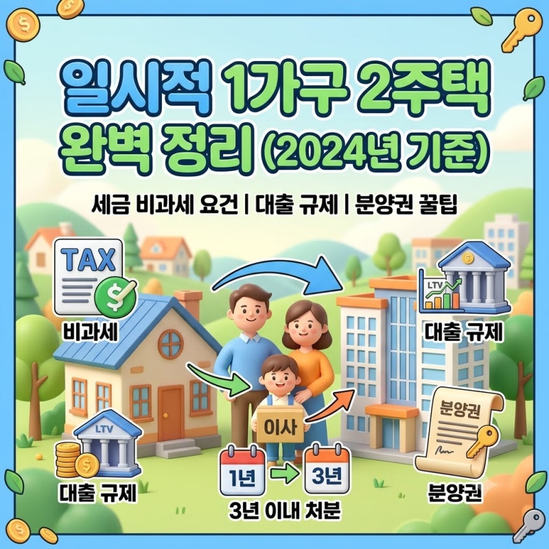 일시적 1가구 2주택 이거 보르면 세금 폭탄: 대출부터 분양권 세금까지