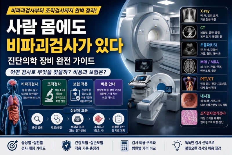 사람 몸에도 ‘비파괴검사’가 있다 X-ray·CT·MRI·초음파·PET·조직검사, 도대체 무엇을 찍어....