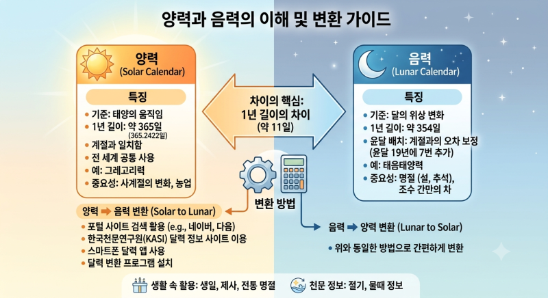 양력과 음력의 변환