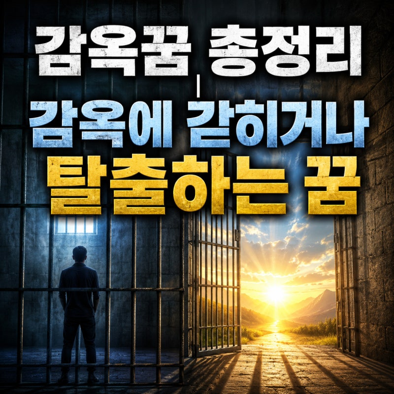 ⛓️ 감옥꿈 총정리｜감옥에 갇히거나 탈출하는 꿈