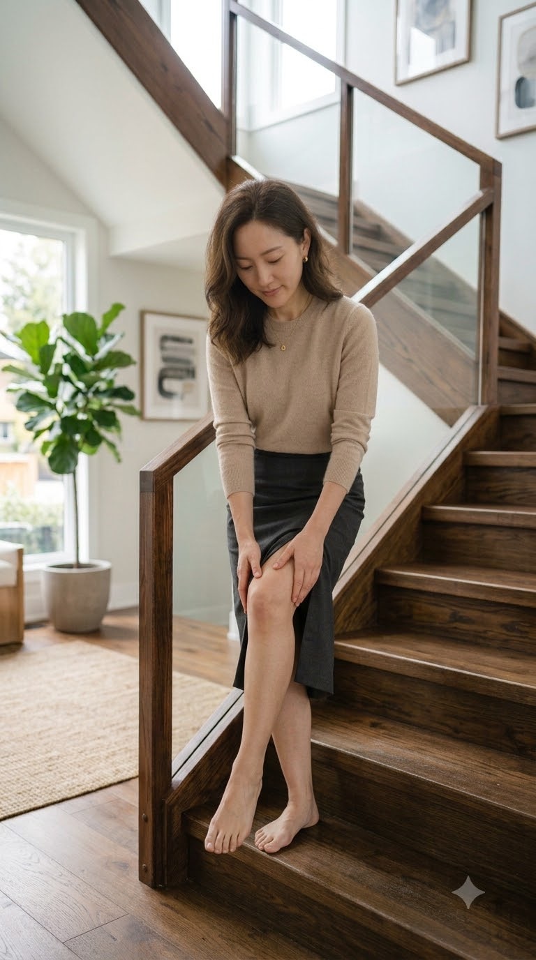 무릎 관절염 치료 받아도 시릴 때! 계단 내려갈 때 무릎 안쪽 찌릿한 진짜 이유