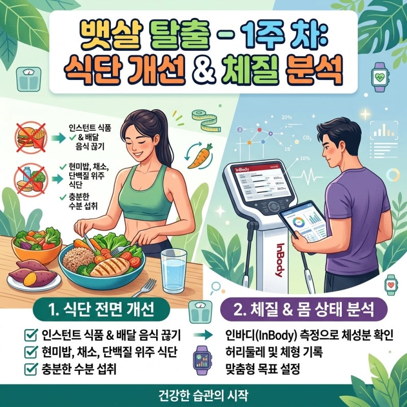 뱃살빼는법 시기별 4단계, 현실적인 1주차부터 3개월까지 관리법