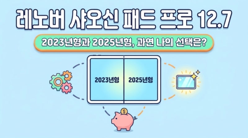 샤오신패드 2023, 2025 12.7 비교