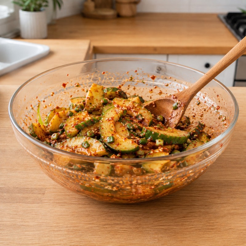 노각무침 황금비율 | 물기 빼는 게 8할이에요·절이기 20분과 쓴맛 잡는 법까지