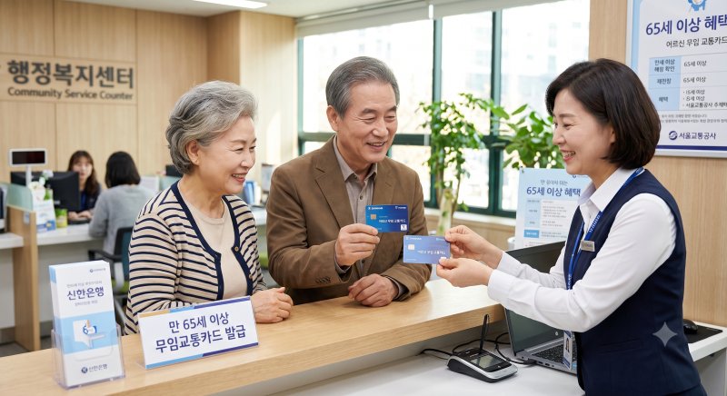65세 이상 노인 교통카드 발급 방법 총정리 (준비물, 온라인 모바일 신청, 환승 혜택)