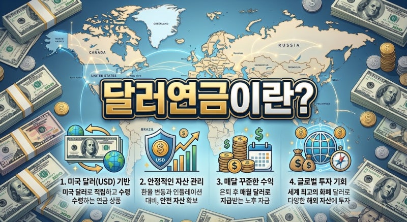 달러 연금 장단점 총정리, 안정적인 노후자금 준비에 적합할까?