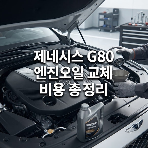 제네시스 G80 엔진오일 교체 비용 총정리