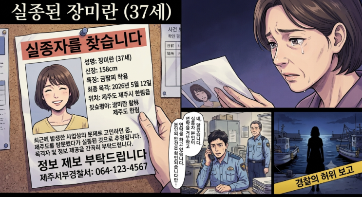 제주도 <b>실종</b> <b>장미란</b>