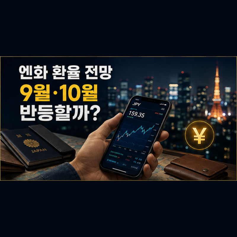 엔화 환율 전망 9월·10월, 2026년 하반기 엔화는 오를까