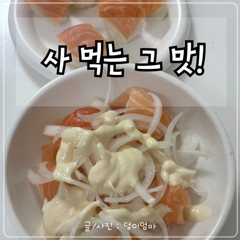 노브랜드 생연어 홀스래디쉬소스 후기, 집에서 연어초밥 맛 내기