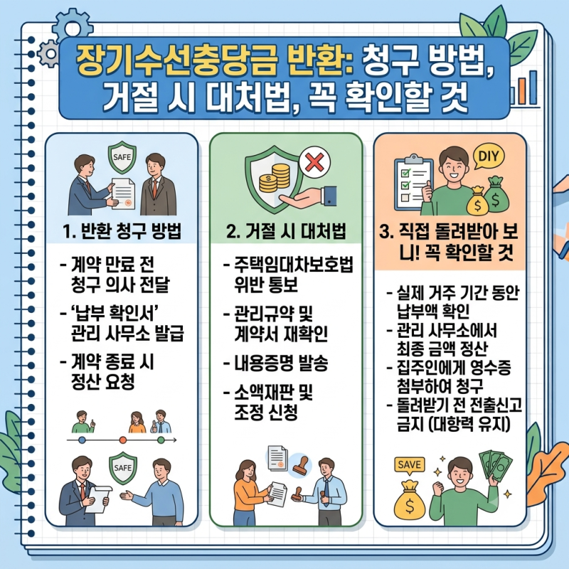 장기수선충당금 반환 청구 방법과 거절 시 대처법, 직접 돌려받아 보니 꼭 확인할 것