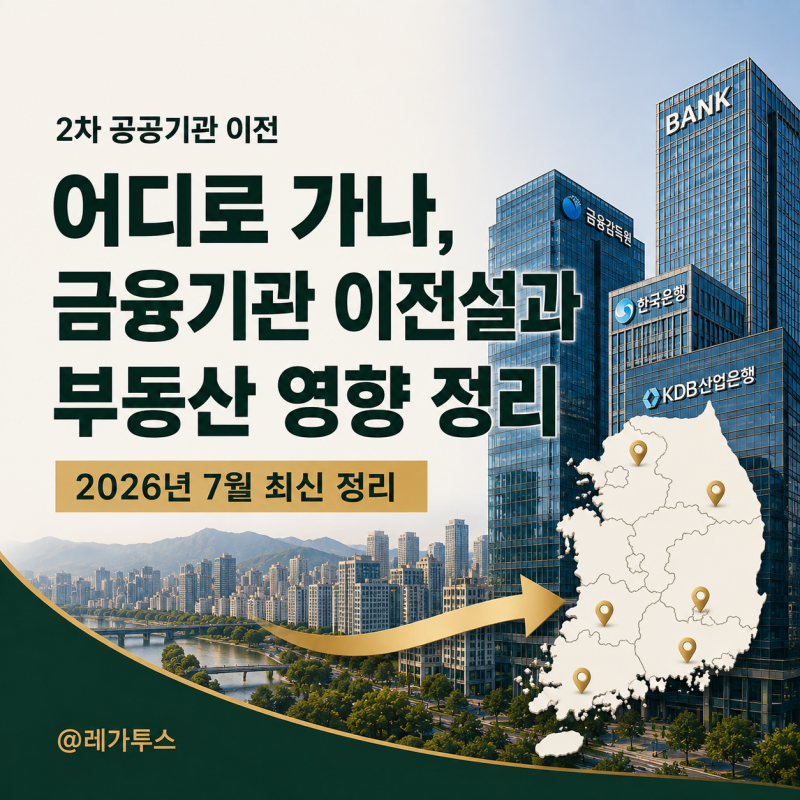 2차 공공기관 이전 어디로 가나, 금융기관 이전설과 부동산 영향 정리