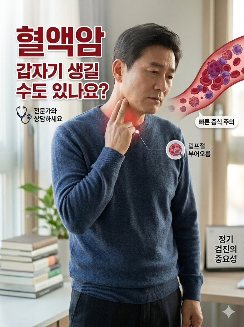 1년 전 건강검진에는 이상 없었는데..1년 만에 혈액암?