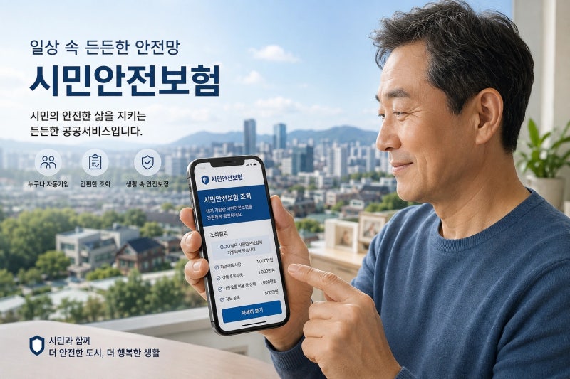 모르고 지나치기 쉬운 2026 무료보험, 시민안전보험 확인 방법