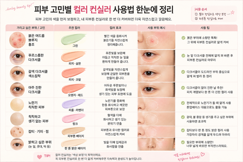 컨실러를 발랐는데 왜 더 칙칙할까? 다크서클 컨실러 제대로 사용하는 법