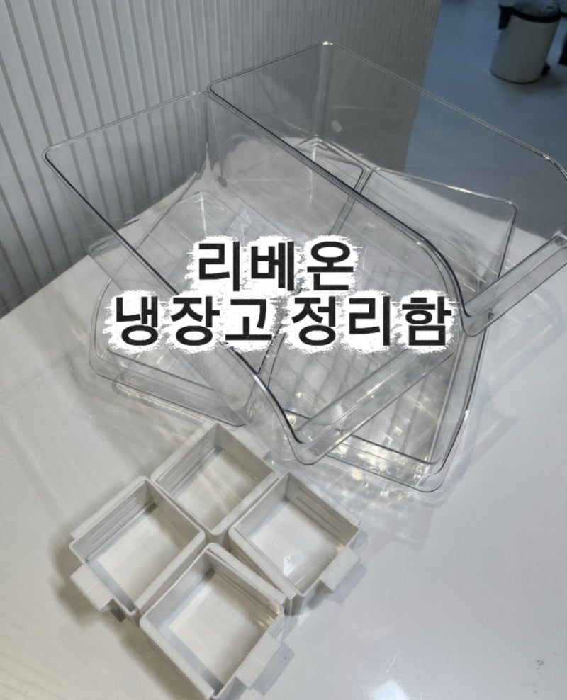 냉장고 정리함 쿠팡 추천, 리베온 투명 트레이로 깔끔하게 냉장고 수납하기
